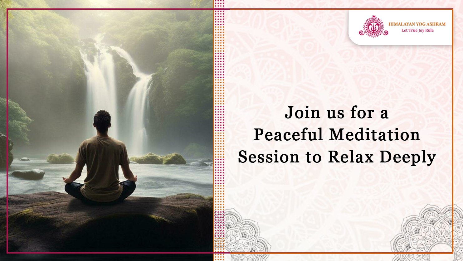 Join us for a Peaceful Meditation Session to Relax Deeply.